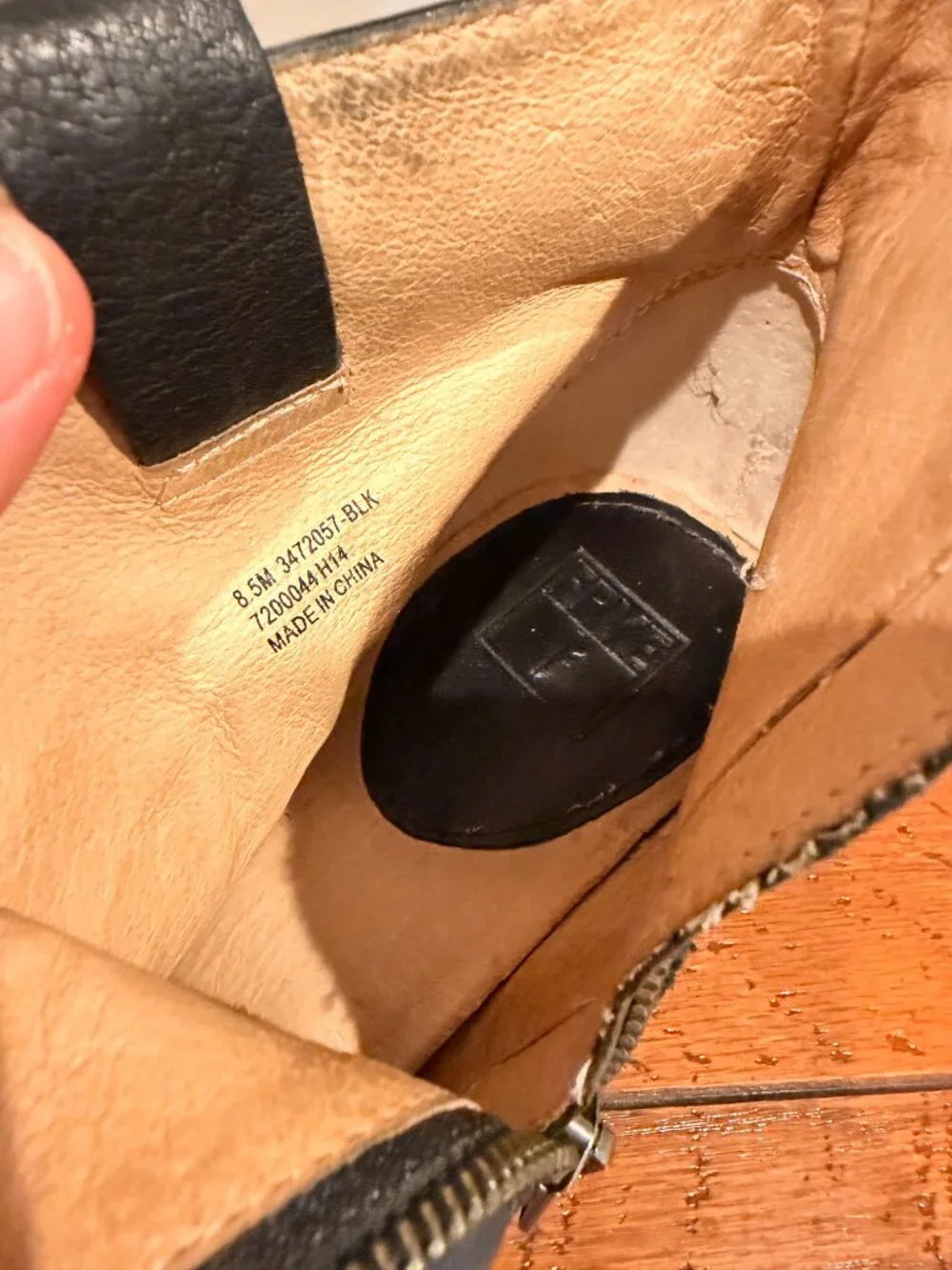 Frye Reina Women's Western Ankle Bootie Size 8.5 M Black Leather